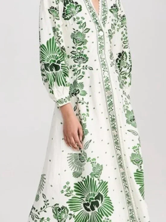 Farm Rio Forest soul off white maxi dress - Picture 6 of 6